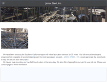 Tablet Screenshot of jamacsteel.com